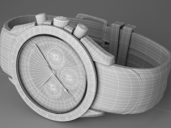 3d omega speedmaster watches model - Omega Speedmaster Brown Leather... by VisuArt3D